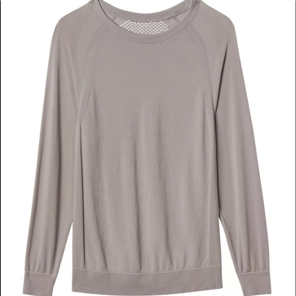 NOT FOR SALE Athleta silver mesh trophy top xs